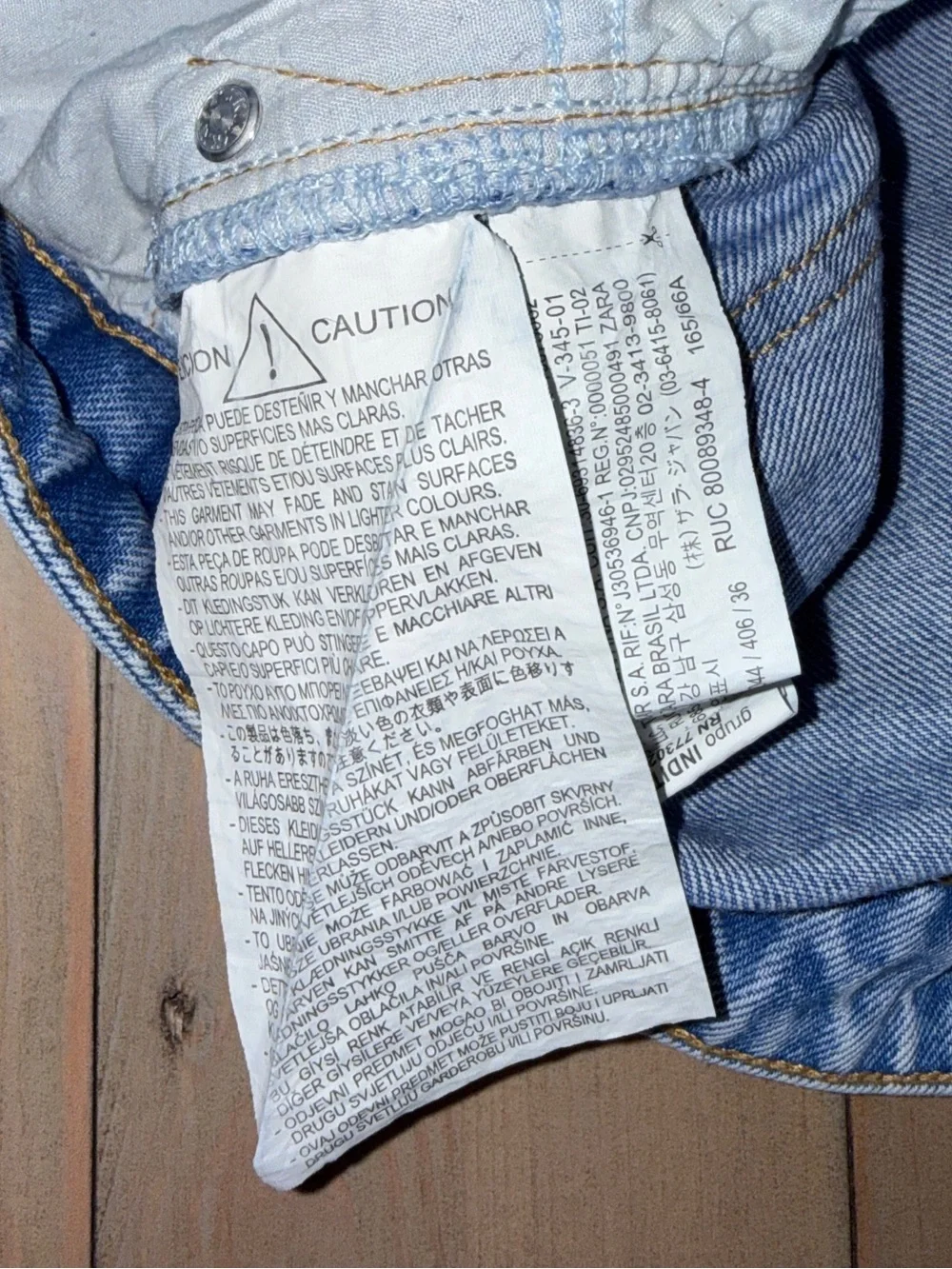 Zara Distressed Wide-Leg Jeans Size 4